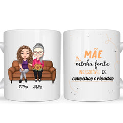 Caneca Família - Mãe, minha fonte inesgotável