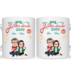 Caneca Casal - Juntos Desde, Decoração Natalina