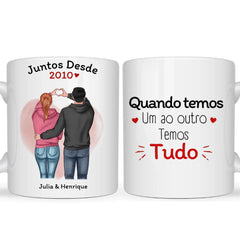 Caneca Casal - Quando temos um outro, coração